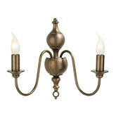 David Hunt Lighting Flemish Double Wall Light Matt Bronze FLE0963